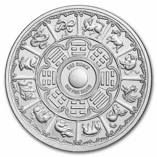 1 oz Silver ROUND - 2024 Year of the Dragon (Series 2) (3)