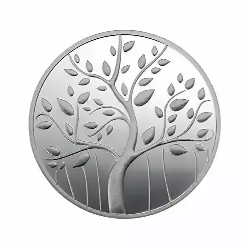 100 GRAM 999.9 FINE SILVER MMTC PAMP BANYAN TREE COIN (NO CARD) - SKU# A037 (2)