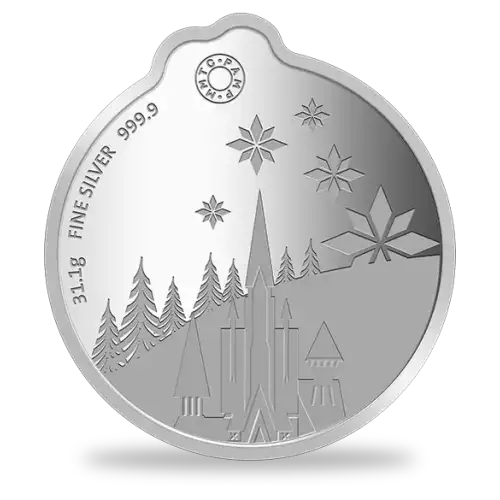 1oz Disney Frozen Pamp Silver Round