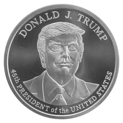 1oz Donald Trump 45 President Silver Round