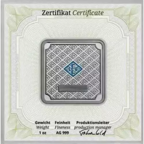 1oz Geiger Edelmetalle Capsule Silver Bar
