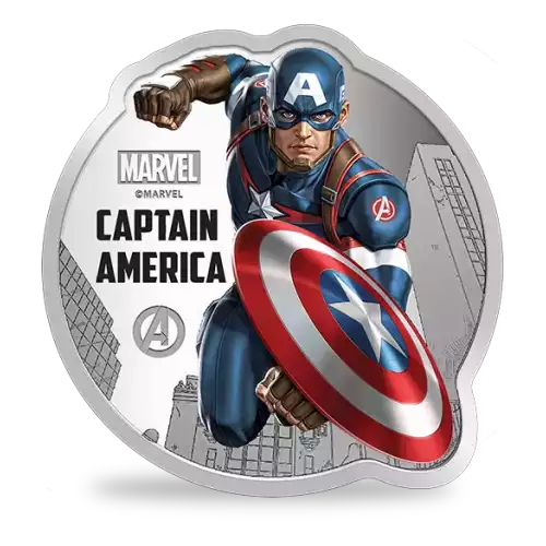 1oz Marvel Captain America Pamp Silver Round (3)