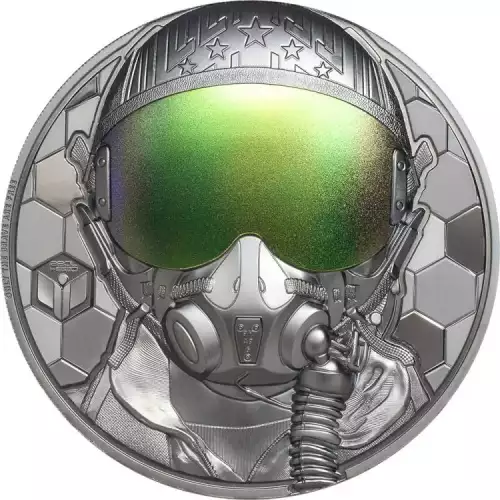 2020 3oz Real Heroes Fighter Pilot Silver Coin