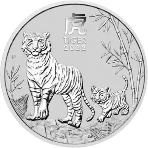 2022 1/2oz Australian Lunar Tiger Silver Coin