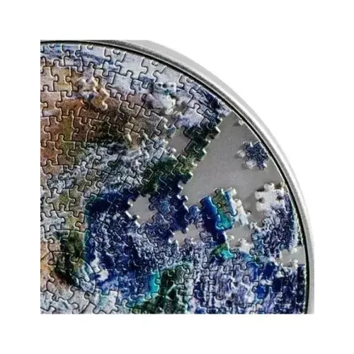 2022 EARTH Puzzle Coin 1 oz. Silver & 4.5 oz Copper (4)