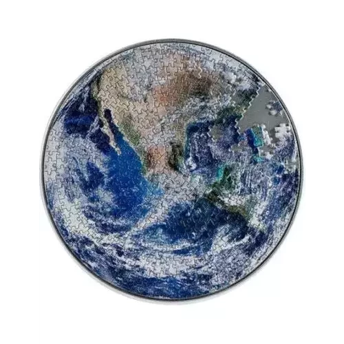 2022 EARTH Puzzle Coin 1 oz. Silver & 4.5 oz Copper (2)
