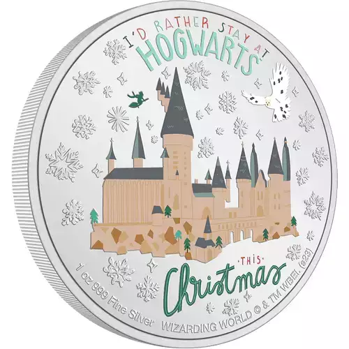 2023 Harry Potter Seasons Greetings Coin 1 oz Silver Ornament Christmas by NIUE (5)