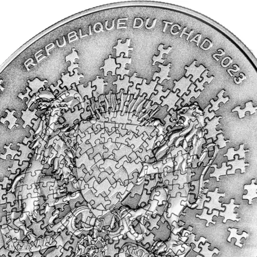 2023 MARS Puzzle Coin 1 oz. Silver & 4.5 oz Copper (3)
