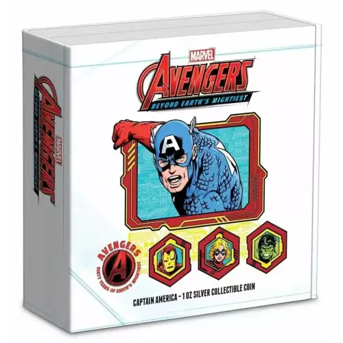 2023 Marvel Avengers 60th - 7 x 1oz Coins with Display Box!! (2)