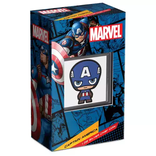 2023 Marvel Captain America 1oz Silver Colorized Proof Chibi Coin by Niue (3)