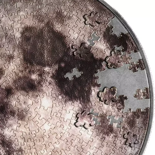 2023 MOON Puzzle Coin 1 oz. Silver & 4.5 oz Copper (4)