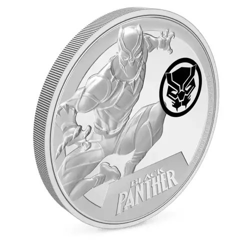 2023 Niue BLACK PANTHER Marvel Classic Superheroes 1 Oz Silver (2)