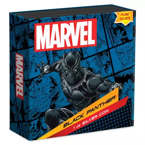 2023 Niue BLACK PANTHER Marvel Classic Superheroes 1 Oz Silver (5)