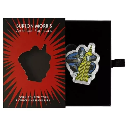 2023 NIUE Burton Morris American Pop Icons Series Gorilla 1oz Silver Coin (3)