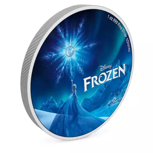 2023 NIUE FROZEN 10TH ANNIVERSARY 1 troy oz Silver Proof/Coloured Round (4)