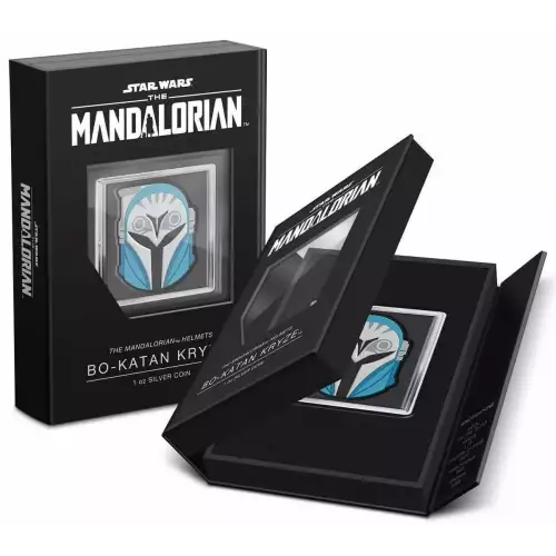 2023 Niue Star Wars Mandalorian Helmets Bo-Katan Kryze 1oz Silver Proof Coin (2)