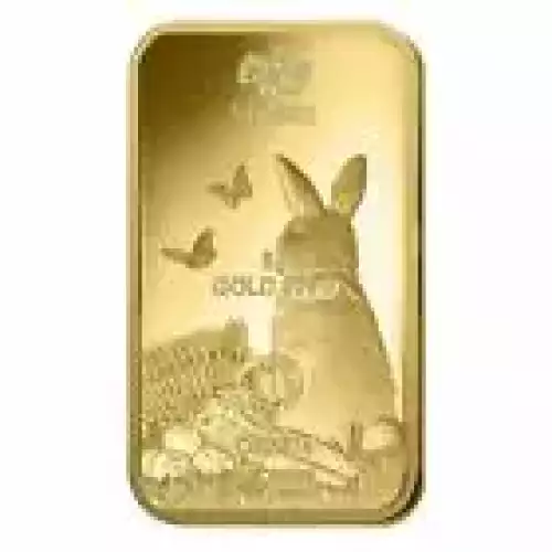 2023 PAMP Lunar Rabbit Gold Minted Bar 5 Grams (2)