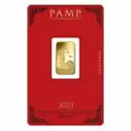 2023 PAMP Lunar Rabbit Gold Minted Bar 5 Grams (3)
