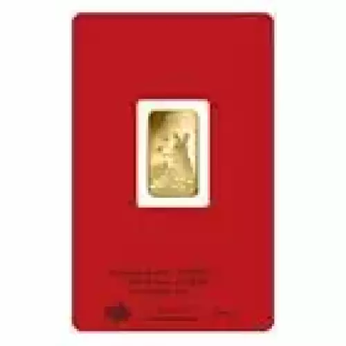 2023 PAMP Lunar Rabbit Gold Minted Bar 5 Grams
