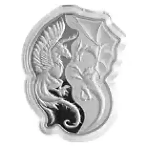 2023 Phoenix V Dragon 2oz Silver Coin. (Mintage of 1500) (3)