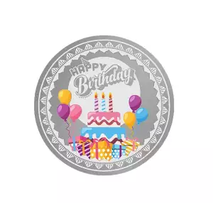 20g Happy Birthday Pamp Silver Round