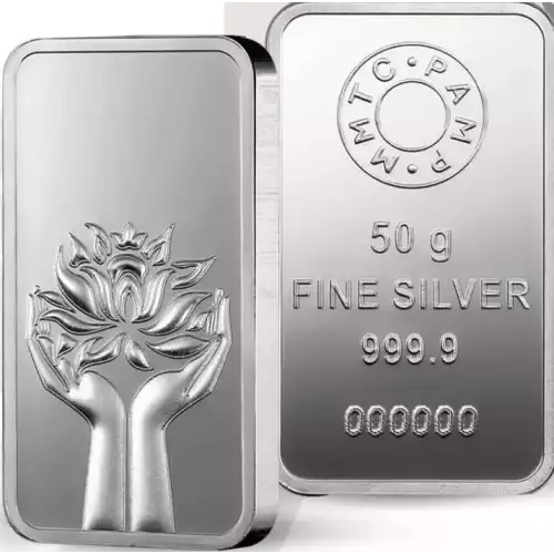 50g Lotus Pamp Silver Bar (3)