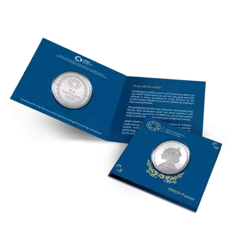 50g QUEEN Card Packing Pamp Silver Round