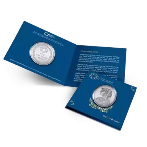 50g RANI (PRINCESS) Card Packing Pamp Silver Round