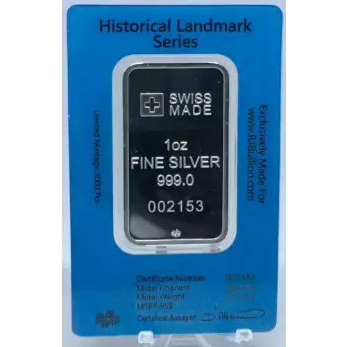 PAMP GOLDEN GATE BRIDGE BAR 1 OZ SILVER (2)