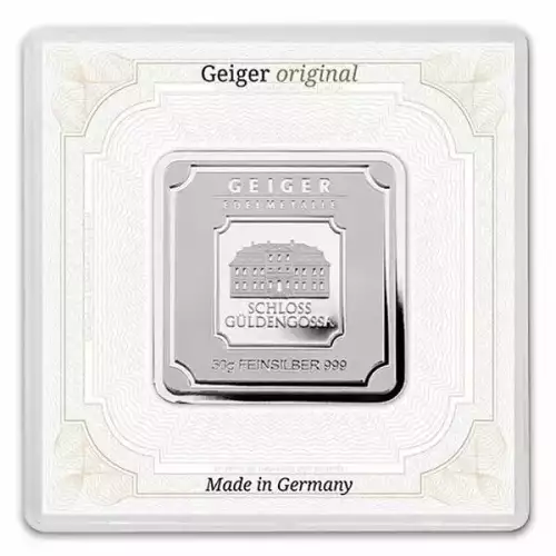 Silver Bar Geiger original - 50 g .999 in capsule - SKU# A007 (3)