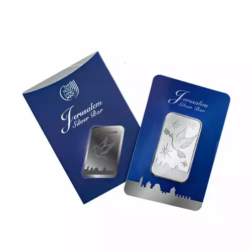 The Holy Land Mint 1oz Silver - Dove of Peace Bar In a Gift Box