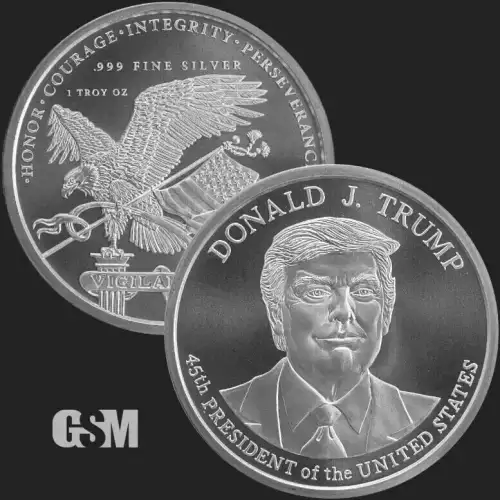 Trump Life Donald Trump .999 Fine Silver 2 One Oz Bar Set Live on Hand (3)